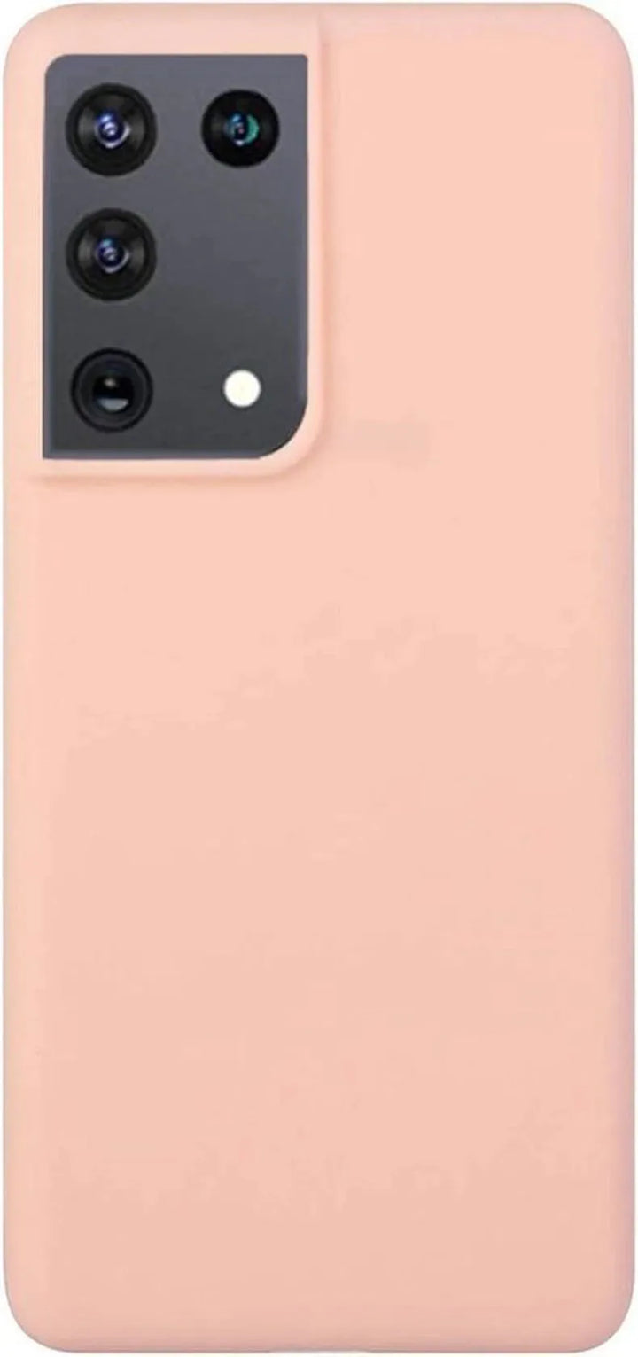 Samsung Galaxy S21 Ultra Hoesjes – Liquid Siliconen Backcover – Soft Touch – Flexibel – Zandpoeder-Ilumina Benelux