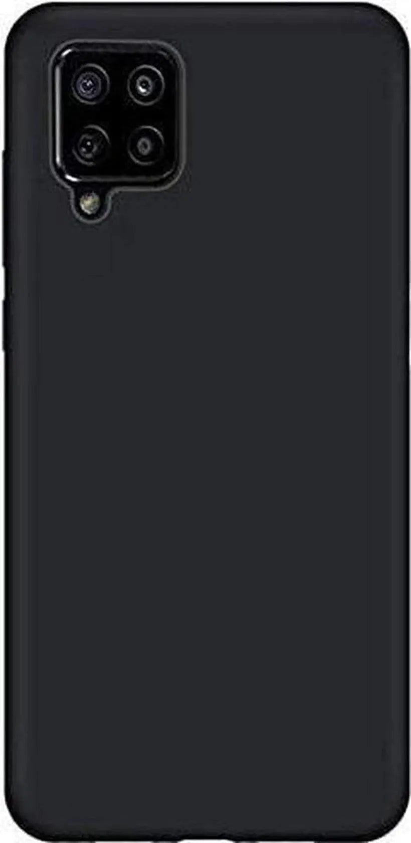 Samsung Galaxy A12 Hoesjes – Liquid Siliconen Backcover – Soft Touch – Flexibel – Zwart-Ilumina Benelux