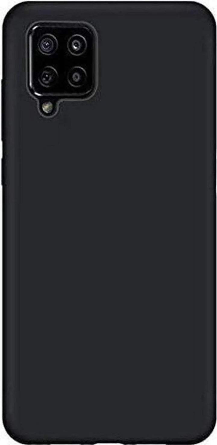 Samsung Galaxy A12 Hoesjes – Liquid Siliconen Backcover – Soft Touch – Flexibel – Zwart-Ilumina Benelux