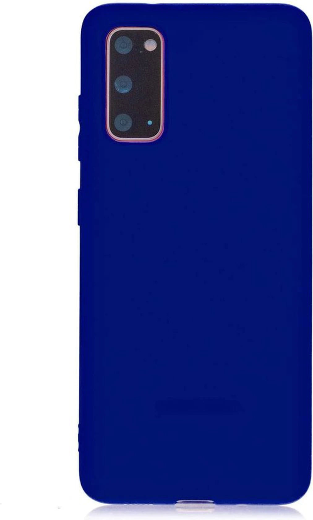 Liquid Silicone hoesje Geschikt voor: Samsung Galaxy A41 Soft Touch Flexible - Blauw Azuur