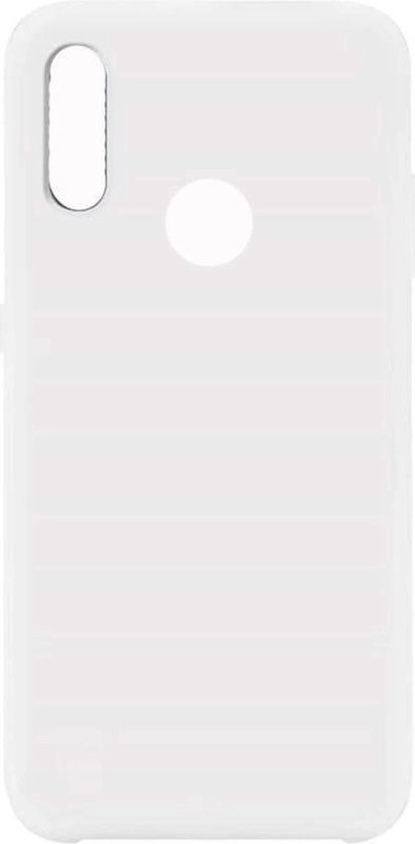 Liquid Silicone hoesje Geschikt voor: Samsung Galaxy A10S Soft Touch Flexible - Wit