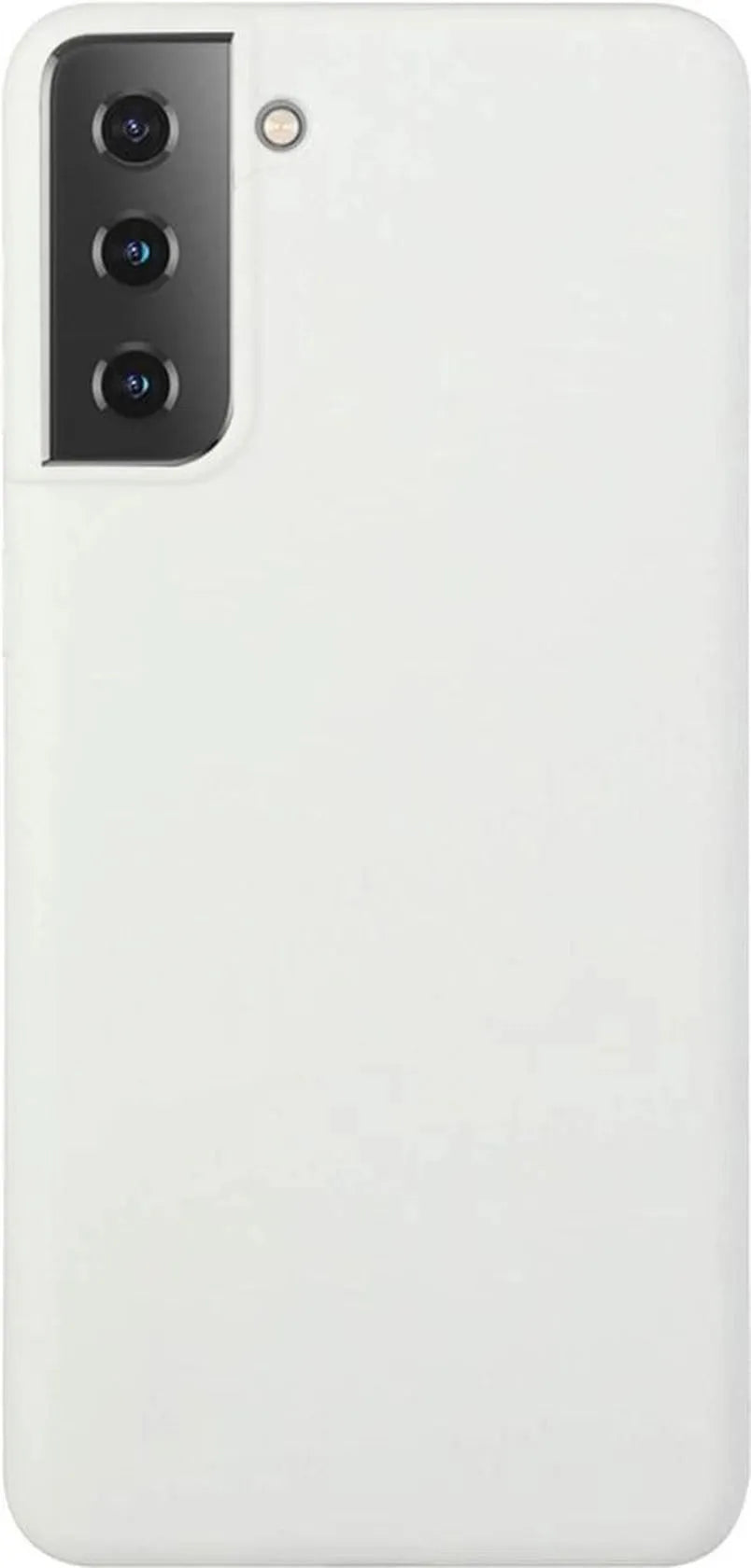 Samsung Galaxy S21 Plus Hoesjes – Liquid Siliconen Backcover – Soft Touch – Flexibel – Wit-Ilumina Benelux