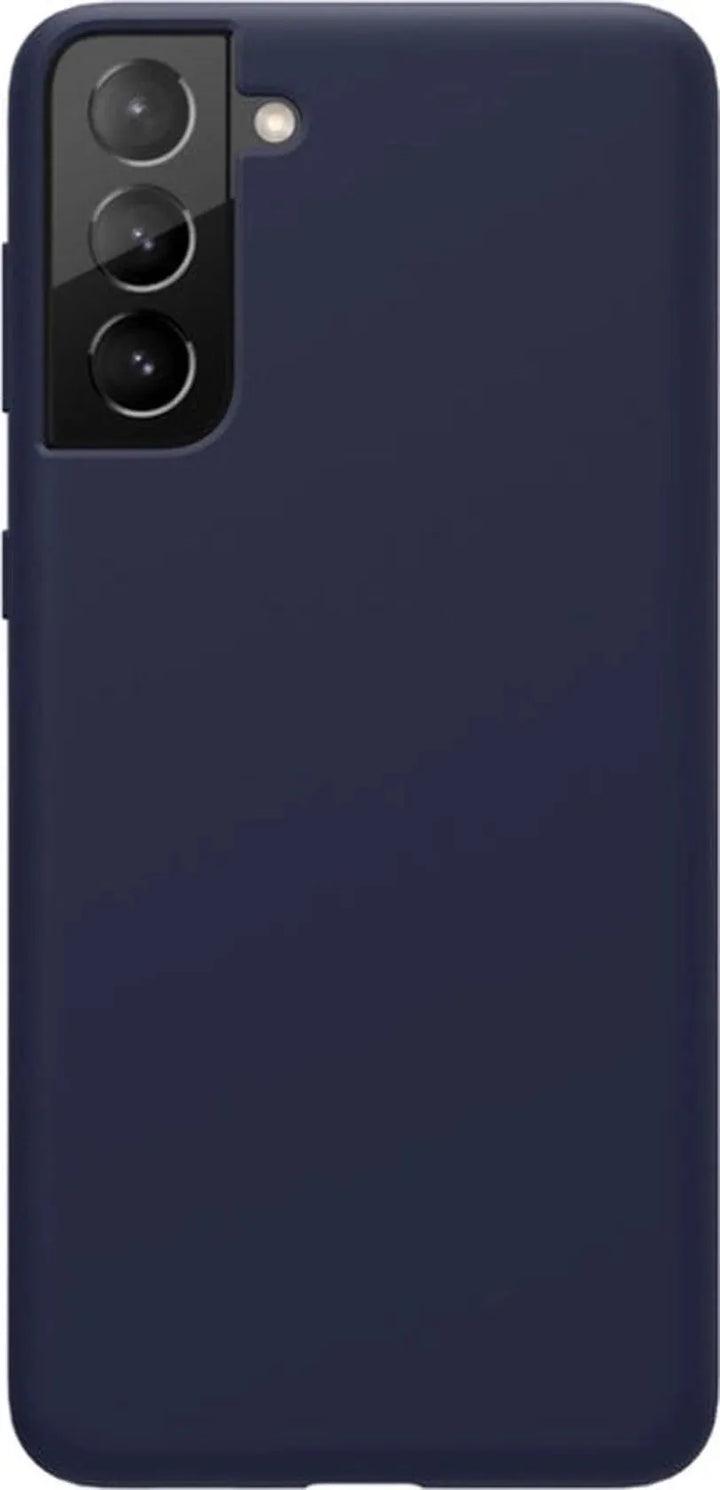 Samsung Galaxy S21 Hoesjes – Liquid Siliconen Backcover – Soft Touch – Flexibel – Oxford Blauw-Ilumina Benelux