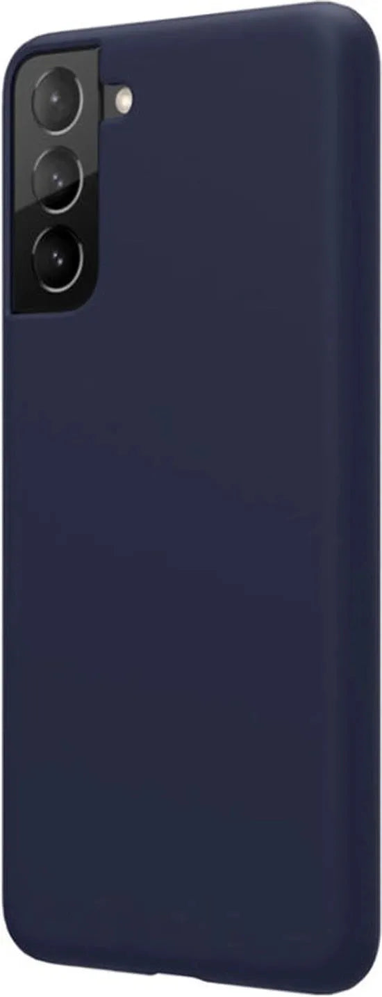 Samsung Galaxy S21 Hoesjes – Liquid Siliconen Backcover – Soft Touch – Flexibel – Oxford Blauw-Ilumina Benelux