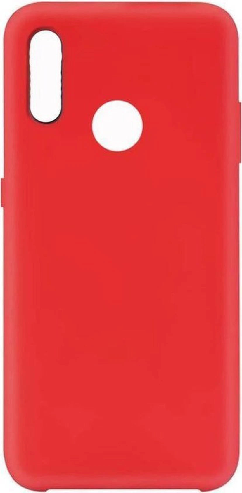 Liquid Silicone hoesje Geschikt voor: Samsung Galaxy A20S Soft Touch Flexible - Rood
