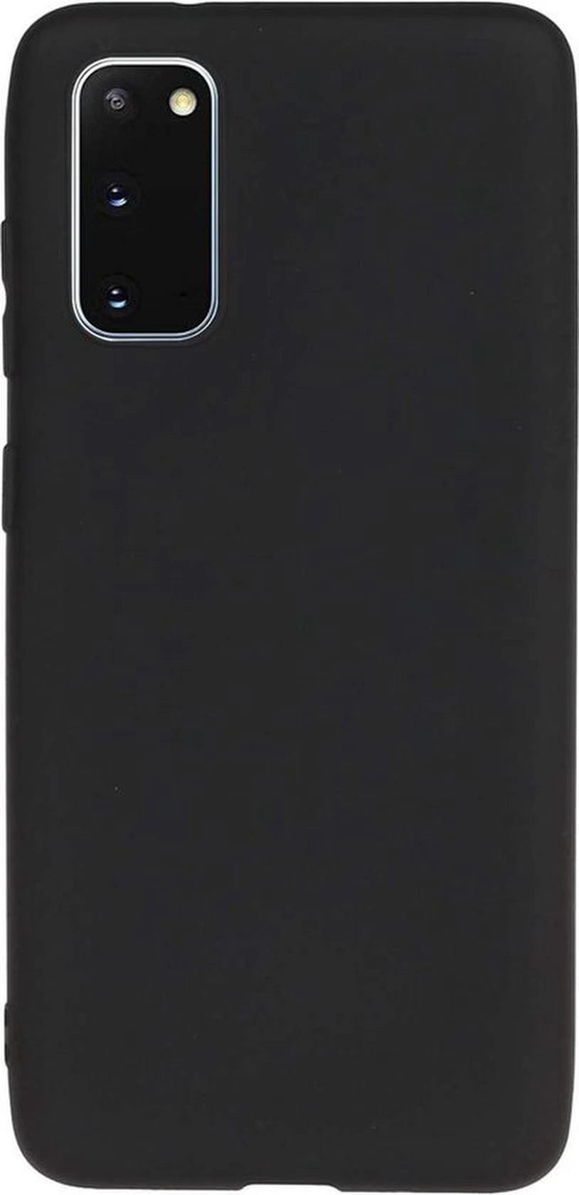 Liquid Silicone hoesje Geschikt voor: Samsung Galaxy A71 Soft Touch Flexible - Zwart