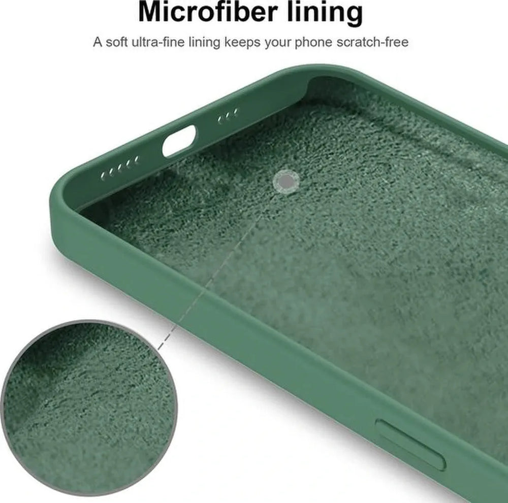 iPhone 11 Hoesjes – Soft Touch Liquid Silicone Backcover – Flexibele TPU – Inclusief Screenprotector – Groen-Ilumina Benelux