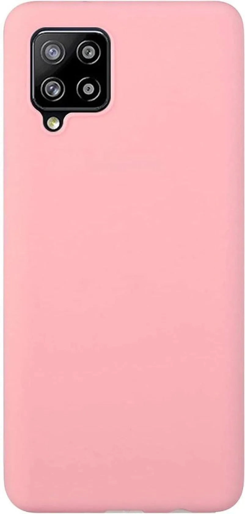 Samsung Galaxy A12 Hoesjes – Liquid Siliconen Backcover – Soft Touch – Flexibel – Lichtroze-Ilumina Benelux