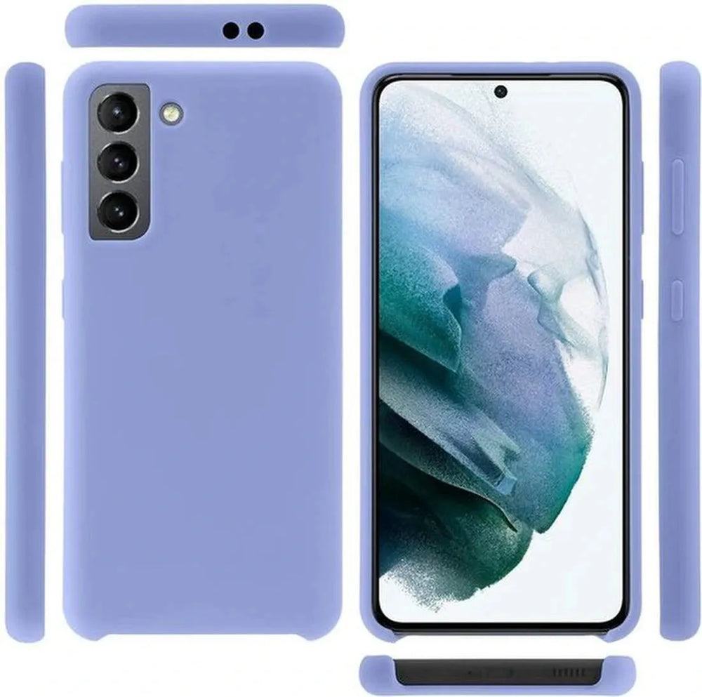 Samsung Galaxy S21 Plus Hoesjes – Liquid Siliconen Backcover – Soft Touch – Flexibel – Paars-Ilumina Benelux
