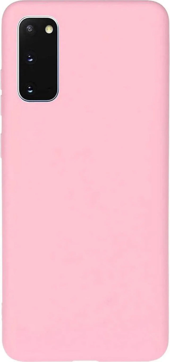 Samsung Galaxy S20 FE Hoesjes – Liquid Siliconen Backcover – Soft Touch – Flexibel – Lichtroze-Ilumina Benelux