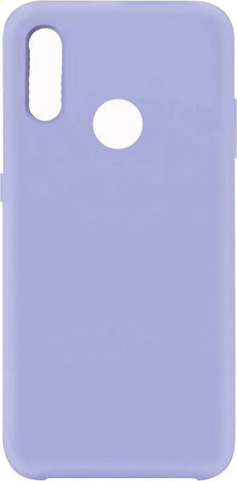 Liquid Silicone hoesje Geschikt voor: Samsung Galaxy A20S Soft Touch Flexible - Paars