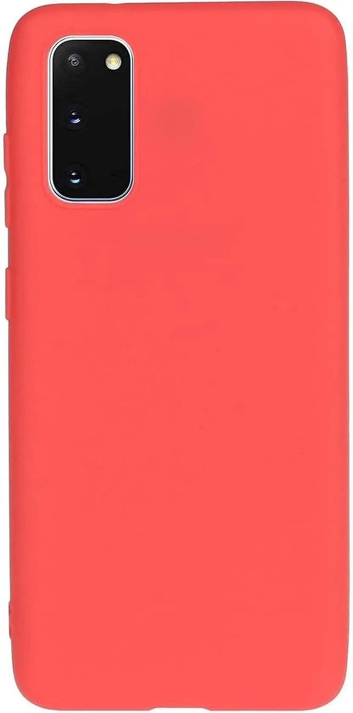 Samsung Galaxy S20 FE Hoesjes – Liquid Siliconen Backcover – Soft Touch – Flexibel – Rood-Ilumina Benelux