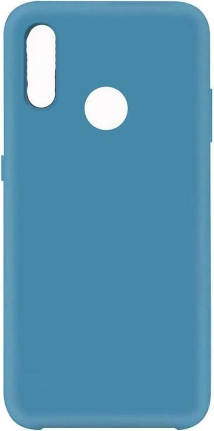 Samsung Galaxy A20S Hoesjes – Liquid Siliconen Backcover – Soft Touch – Flexibel – Blauw Azuur-Ilumina Benelux