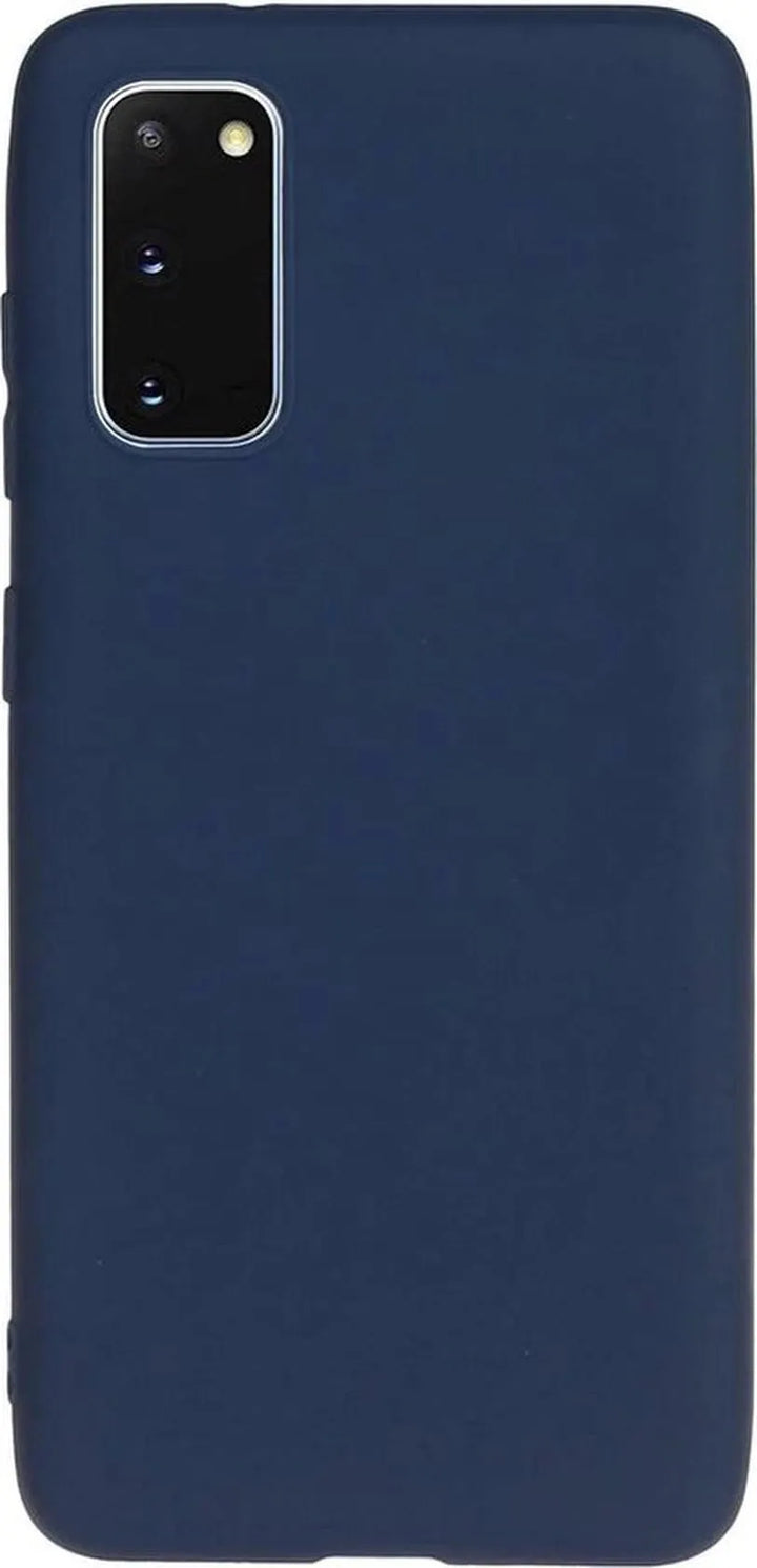 Samsung Galaxy S20 FE Hoesjes – Liquid Siliconen Backcover – Soft Touch – Flexibel – Oxford Blauw-Ilumina Benelux