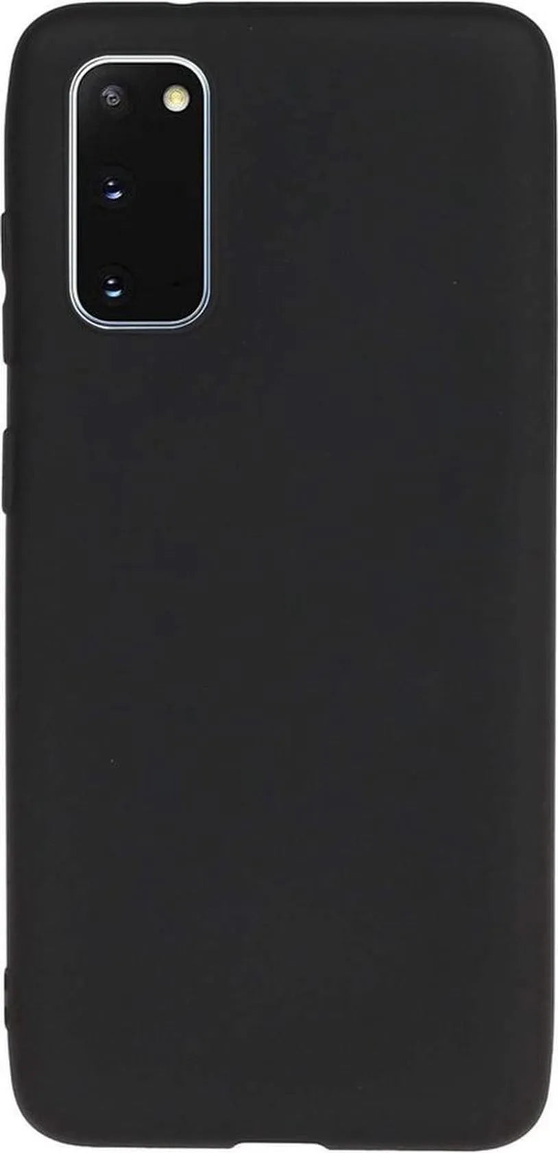 Samsung Galaxy S20 Hoesjes – Liquid Siliconen Backcover – Soft Touch – Flexibel – Zwart-Ilumina Benelux