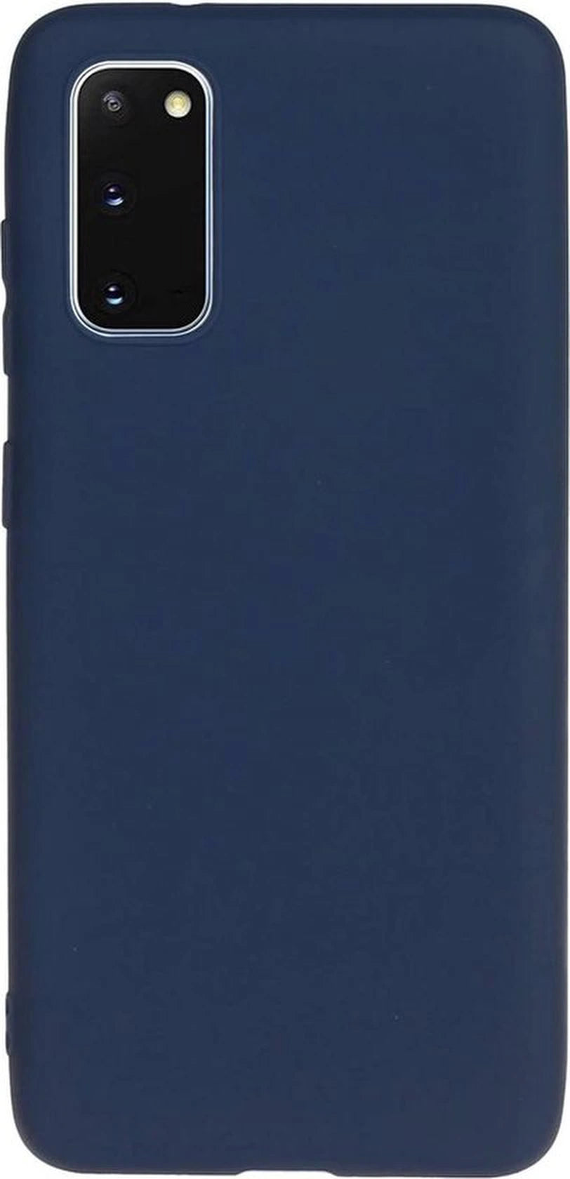 Liquid Silicone hoesje Geschikt voor: Samsung Galaxy A41 Soft Touch Flexible - Oxford Blauw