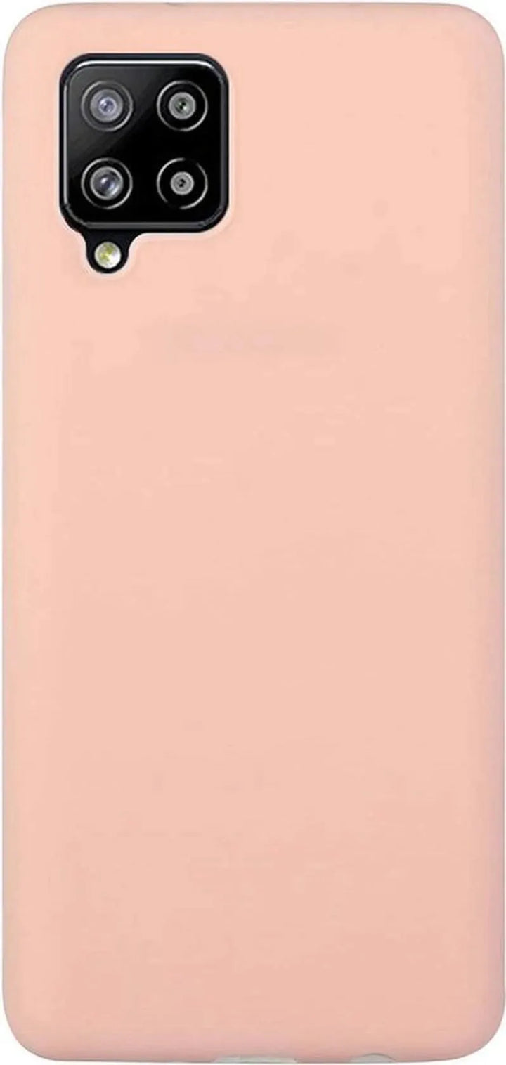 Samsung Galaxy A12 Hoesjes – Liquid Siliconen Backcover – Soft Touch – Flexibel – Zandpoeder-Ilumina Benelux