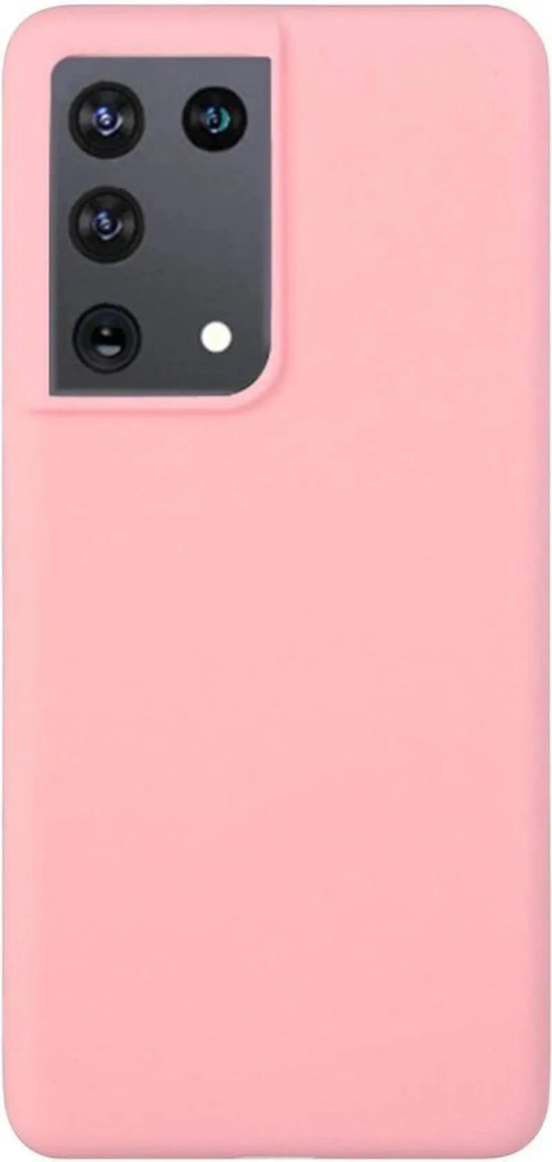 Samsung Galaxy S21 Ultra Hoesjes – Liquid Siliconen Backcover – Soft Touch Flexibel – Lichtroze-Ilumina Benelux
