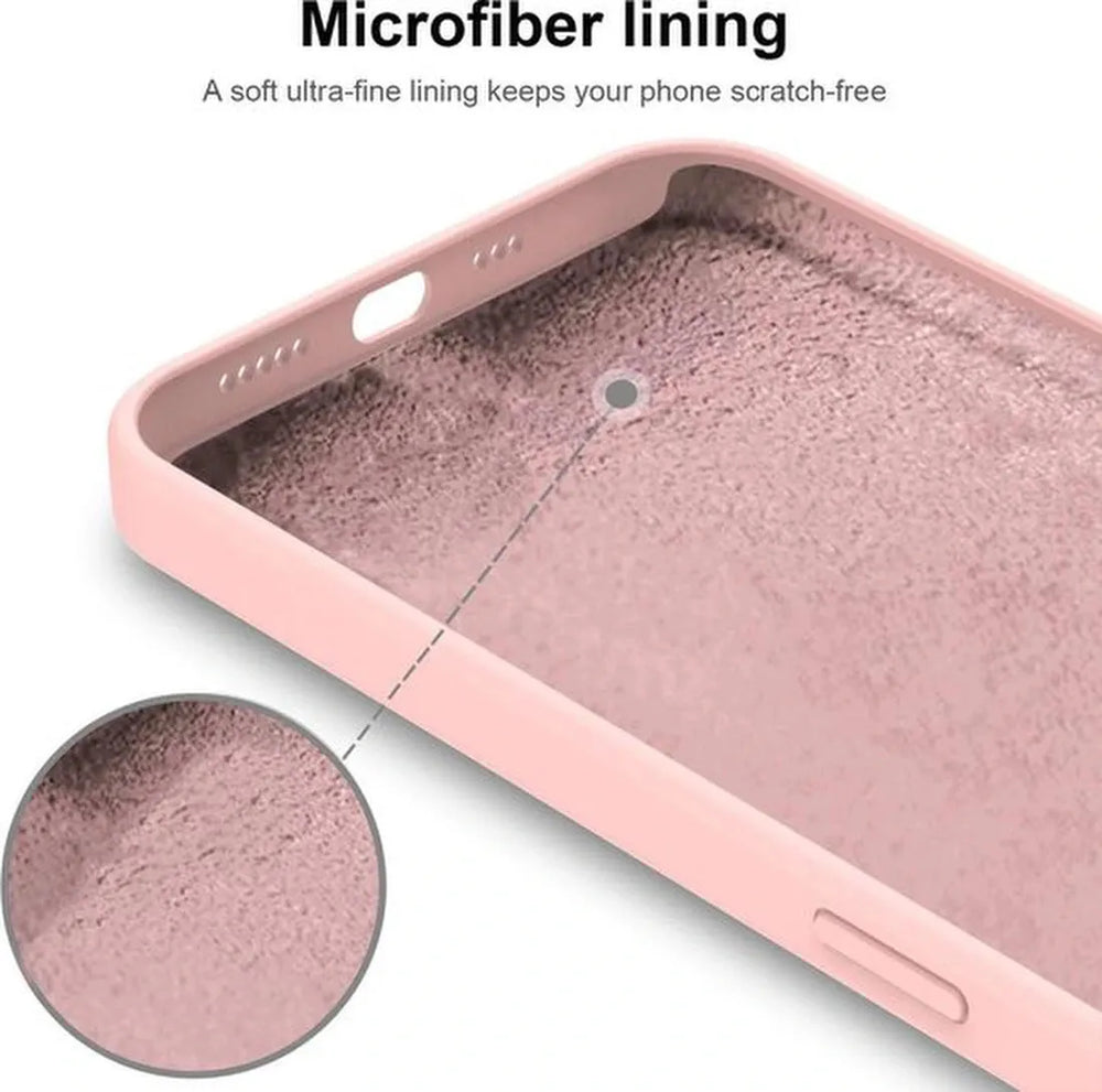 iPhone 11 Hoesjes – Soft Touch Siliconen Backcover – Flexibele TPU Cover + Screenprotector – Sand Pink-Ilumina Benelux