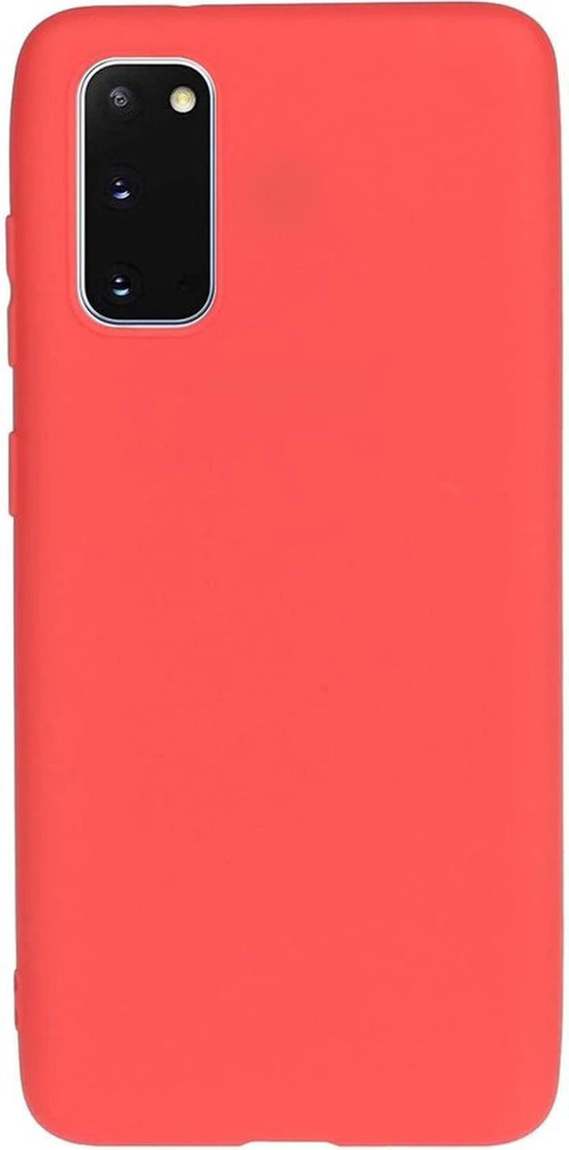 Liquid Silicone hoesje Geschikt voor: Samsung Galaxy A41 Soft Touch Flexible - Rood