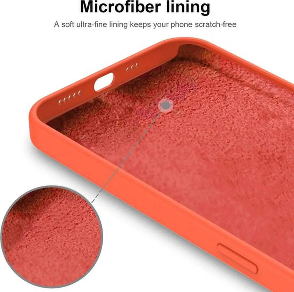 iPhone 11 Pro Hoesjes – Soft Touch Liquid Silicone TPU Backcover – Flexibel – Oranje + Screenprotector-Ilumina Benelux