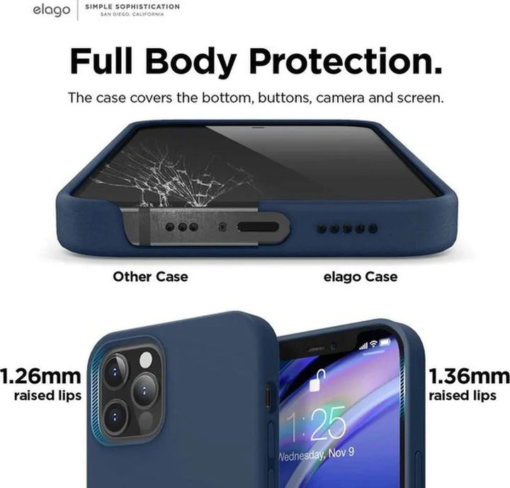 iPhone 11 Pro Max Hoesjes – Liquid Siliconen Backcover – Flexibel TPU – Schokbestendig – Oxford Blauw-Ilumina Benelux