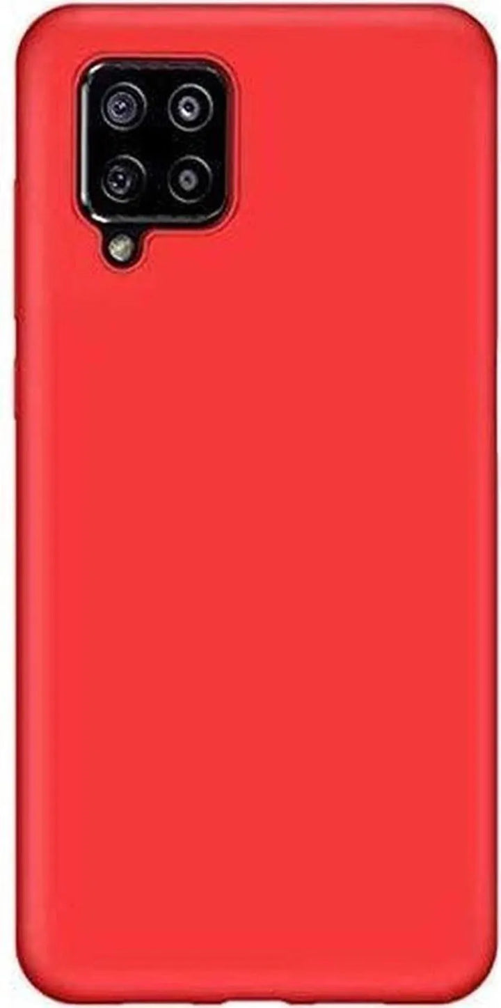 Samsung Galaxy A12 Hoesjes – Liquid Siliconen Backcover – Soft Touch – Flexibel – Rood-Ilumina Benelux