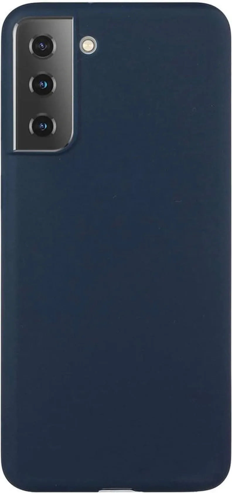 Samsung Galaxy S21 Plus Hoesjes – Liquid Siliconen Backcover – Soft Touch Flexibel – Oxford Blauw-Ilumina Benelux