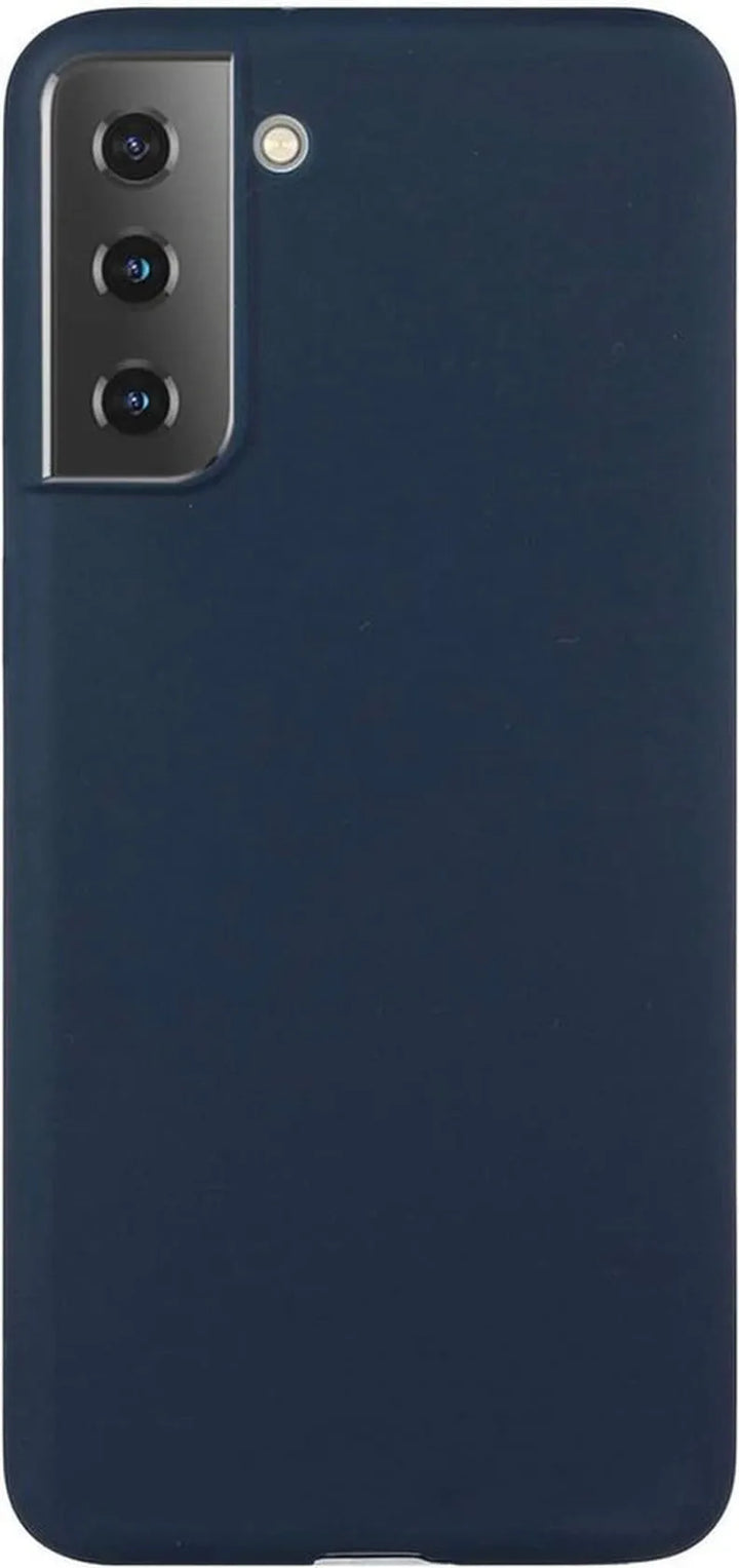 Samsung Galaxy S21 Plus Hoesjes – Liquid Siliconen Backcover – Soft Touch Flexibel – Oxford Blauw-Ilumina Benelux