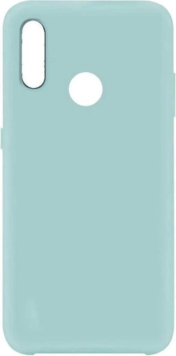 Samsung Galaxy A20S Hoesjes – Liquid Siliconen Backcover – Soft Touch – Flexibel – Mist Blauw-Ilumina Benelux