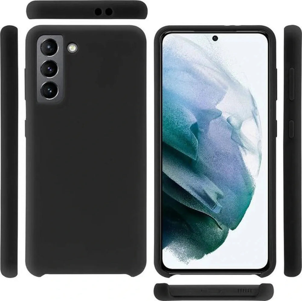 Samsung Galaxy S21 Hoesjes – Liquid Siliconen Backcover – Soft Touch – Flexibel – Wit-Ilumina Benelux