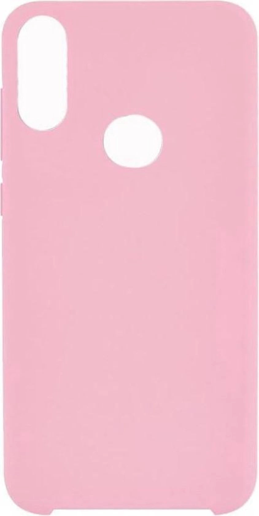 Liquid Silicone hoesje Geschikt voor: Samsung Galaxy A10S Soft Touch Flexible - LichtRoze