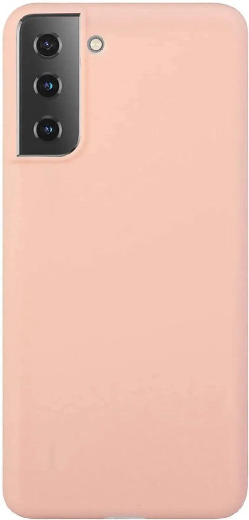 Samsung Galaxy S21 Hoesjes – Liquid Siliconen Backcover – Soft Touch Flexibel – Zandpoeder-Ilumina Benelux