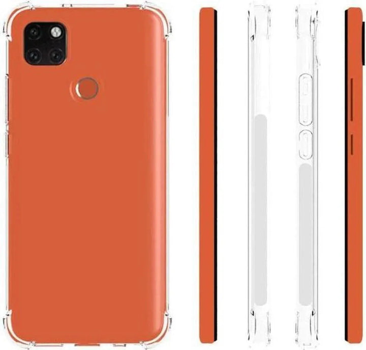 Xiaomi Redmi 9C Hoesjes – Siliconen Backcover – Schokbestendig – Transparant – Met 2x Gehard Glas Screenprotector-Ilumina Benelux
