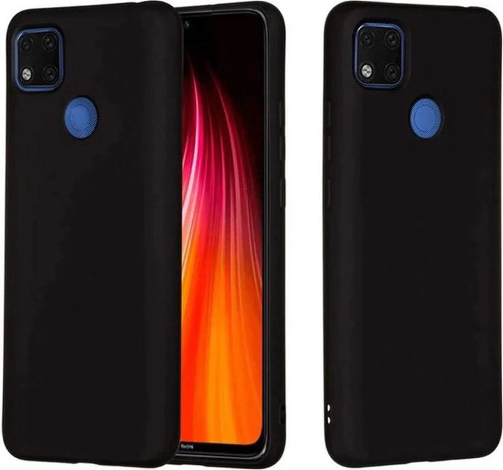 Xiaomi Redmi 9C Hoesjes – Siliconen Backcover – Schokbestendig – Zwart-Ilumina Benelux