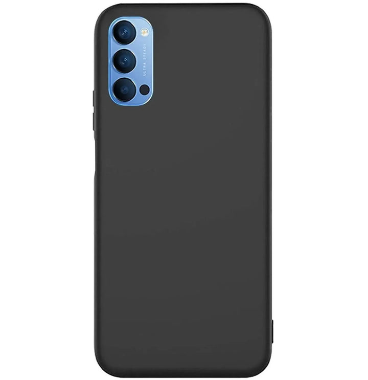 Oppo Reno 4 Pro 5G Hoesjes – Siliconen Backcover – Schokbestendig – Zwart-Ilumina Benelux