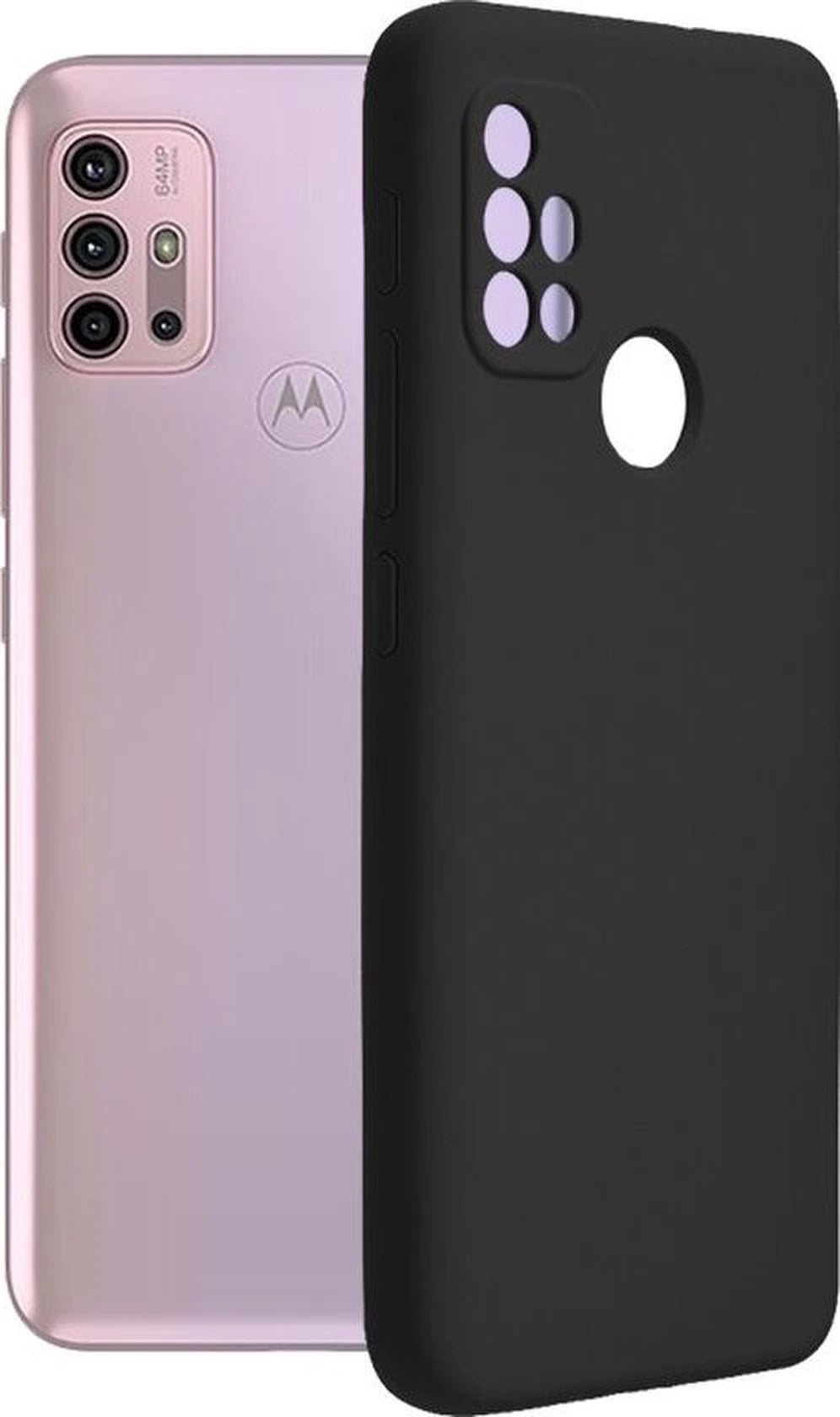 Motorola Moto G30/G20/G10 Hoesjes – Siliconen Backcover – Schokbestendig – Zwart