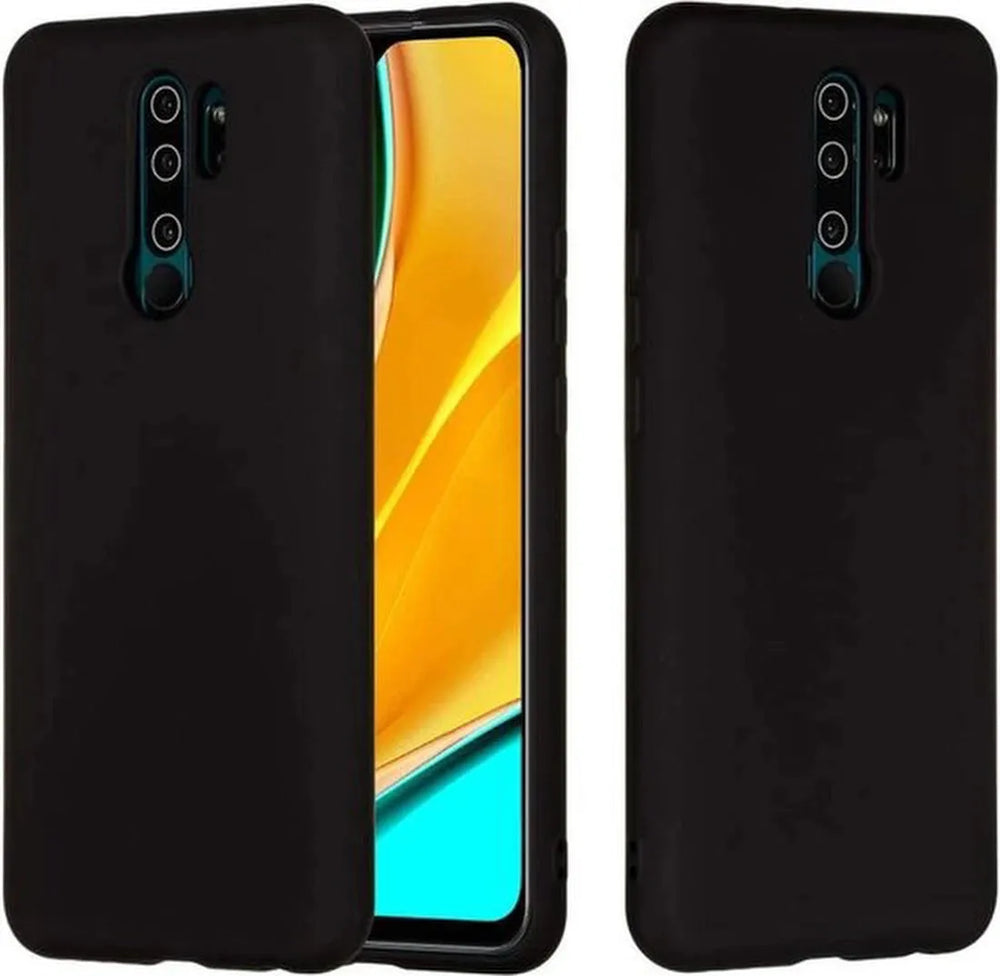 Xiaomi Redmi 9 Hoesjes – Siliconen Backcover – Soft Silicone – Schokbestendig – Zwart-Ilumina Benelux