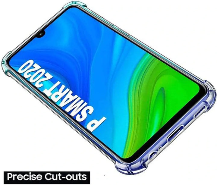 Huawei P Smart 2020 Hoesjes – Siliconen Backcover – Schokbestendig – Transparant – Incl. 2x Screenprotector-Ilumina Benelux