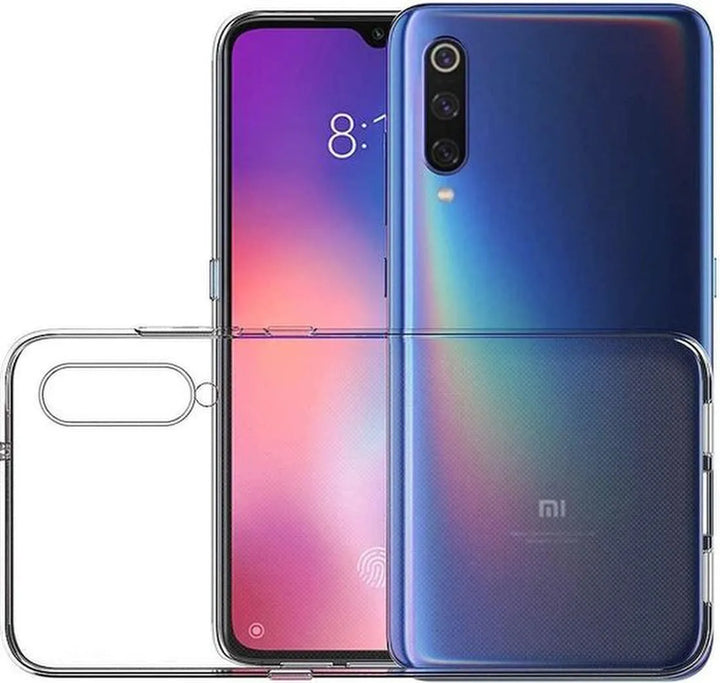 Xiaomi Mi 9 Hoesjes – Transparante Siliconen Backcover – 2 Pack Screenprotector – Gehard Glas-Ilumina Benelux