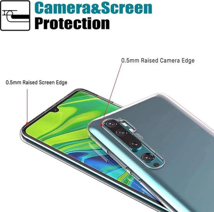 Xiaomi Note 10 Pro Hoesjes – Siliconen Backcover – Transparant – Geschikt voor Xiaomi Mi Note 10 – Soft TPU – Doorzichtig-Ilumina Benelux