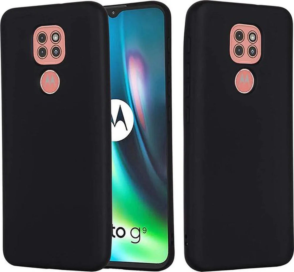 Motorola Moto E7 Plus Hoesjes – Siliconen Backcover – Schokbestendig – Zwart-Ilumina Benelux