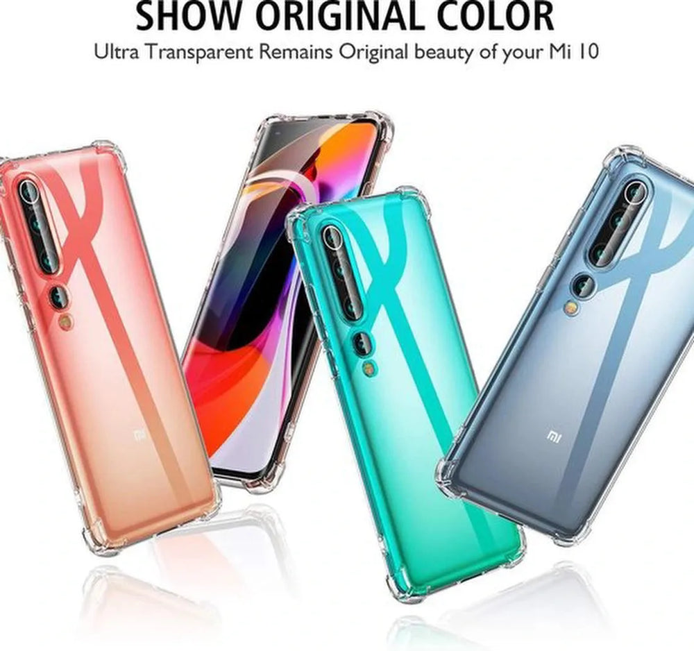 Xiaomi Mi 10 Hoesjes – Soft TPU Siliconen Backcover – Schokbestendig – Transparant-Ilumina Benelux
