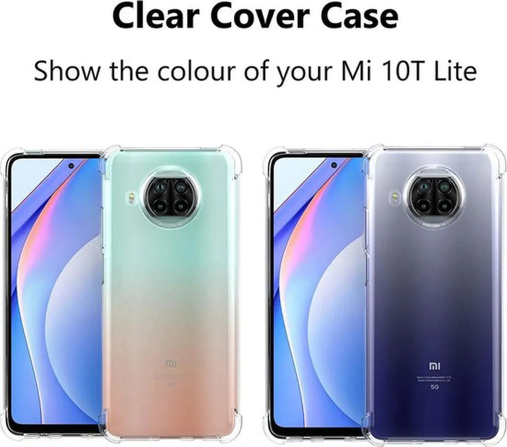 Xiaomi Mi 10T Lite 5G Hoesjes – Soft TPU Siliconen Backcover – Schokbestendig – Tarantparant-Ilumina Benelux