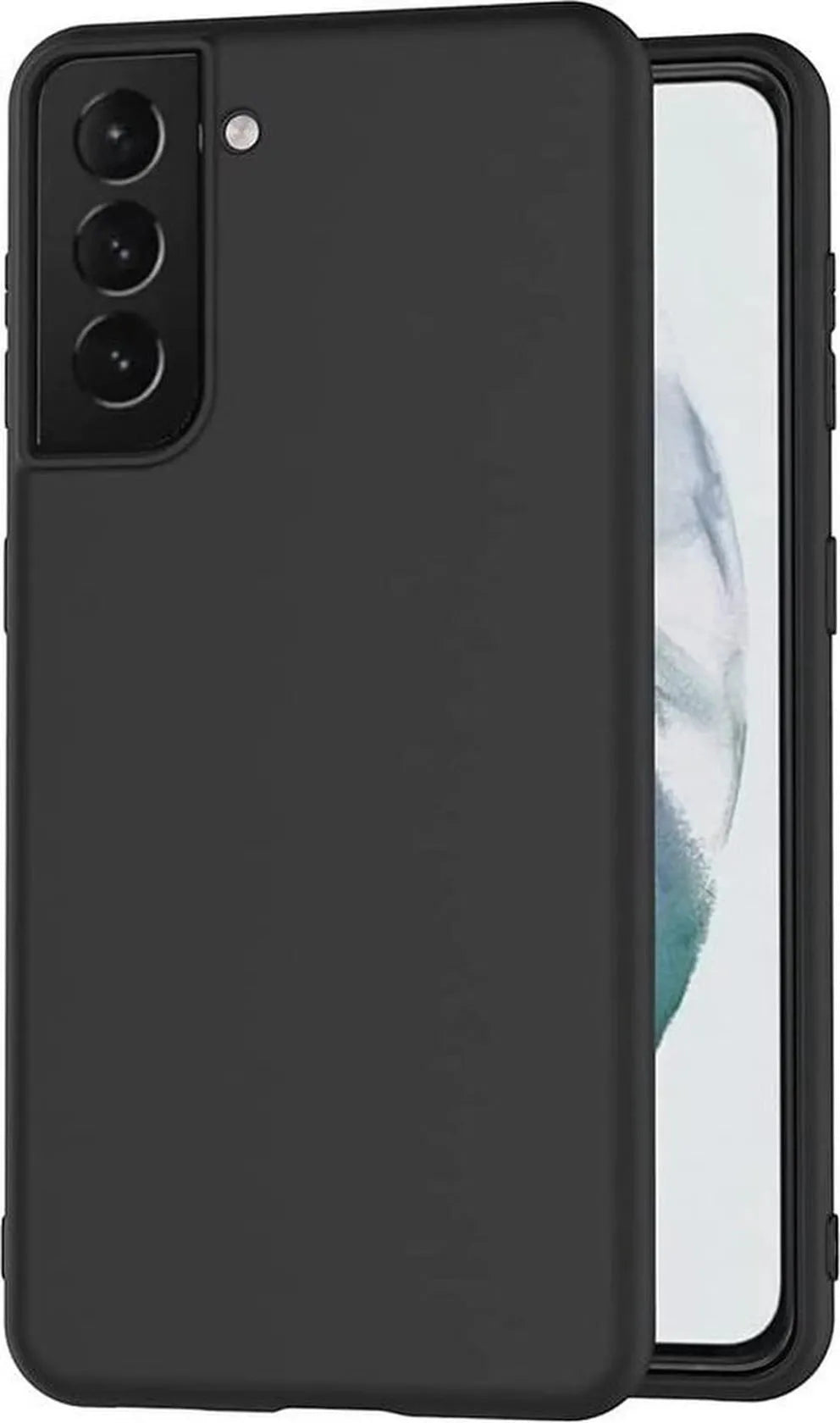Samsung Galaxy S21 Plus Hoesjes – Siliconen Backcover – Flexibel – Schokbestendig – Zwart-Ilumina Benelux