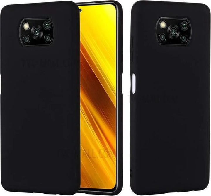 Xiaomi Poco X3/X3 Pro Hoesjes – Siliconen Backcover – Schokbestendig – Zwart-Ilumina Benelux