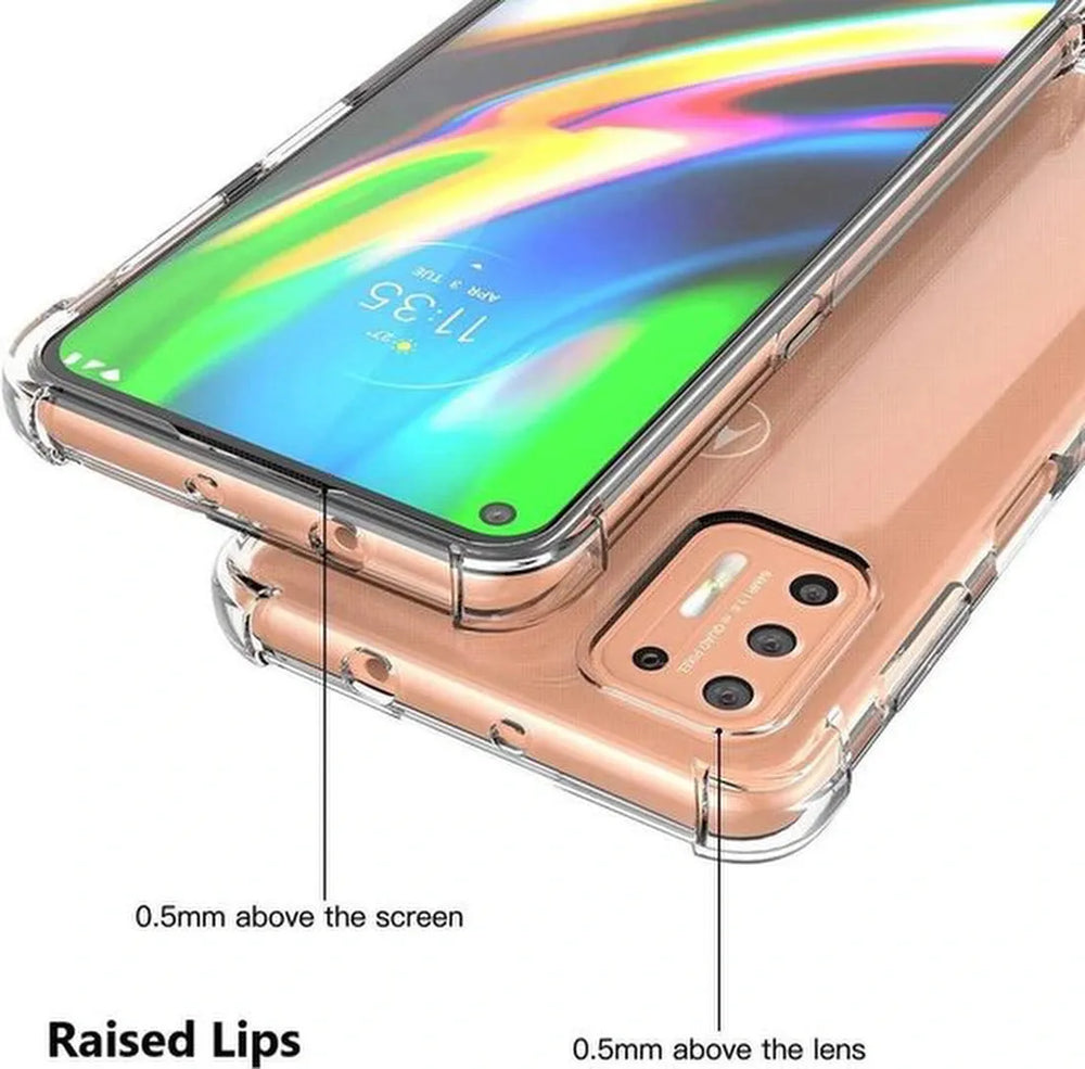 Motorola Moto G9 Plus Hoesjes – Siliconen Backcover – Soft TPU – Schokbestendig – Transparant-Ilumina Benelux