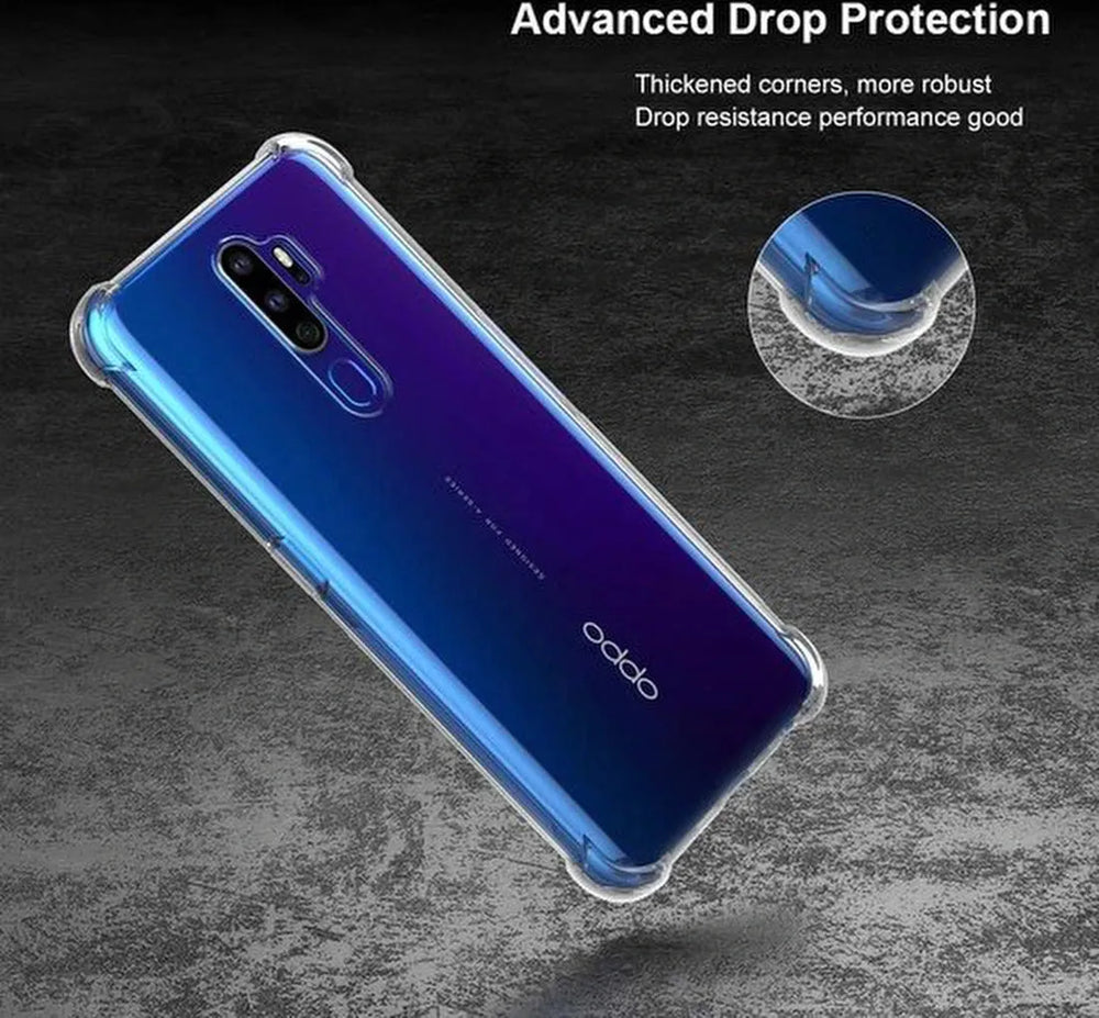 Oppo A9 2020 Hoesjes – Soft TPU Siliconen Backcover – Schokbestendig – Transparant-Ilumina Benelux