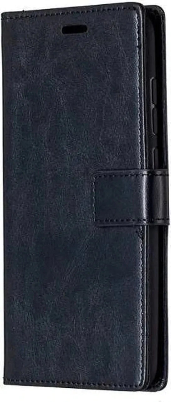 Xiaomi Redmi Note 9 Hoesjes – Portemonnee Book Case – Pasjeshouder – Magneetsluiting – Zwart-Ilumina Benelux