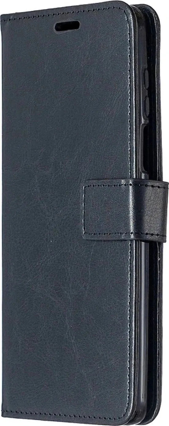 Motorola Moto G 5G Plus Hoesjes – Portemonnee Book Case – Pasjeshouder – Magneetsluiting – Zwart-Ilumina Benelux